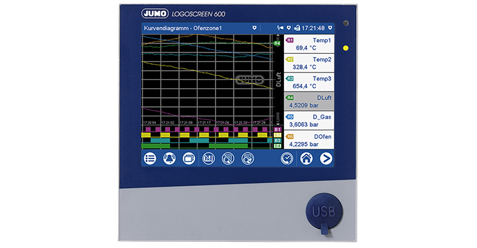 JUMO LOGOSCREEN 600 - Paperless Recorder with Touchscreen (706520) JUMO LOGOSCREEN 600 - Paperless Recorder with Touchscreen (706520)
